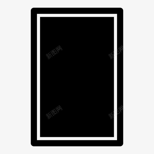 平板电脑相框ipad图标svg_新图网 https://ixintu.com ipad 响应式设计网页设计应用程序开发 屏幕 平板电脑 相框
