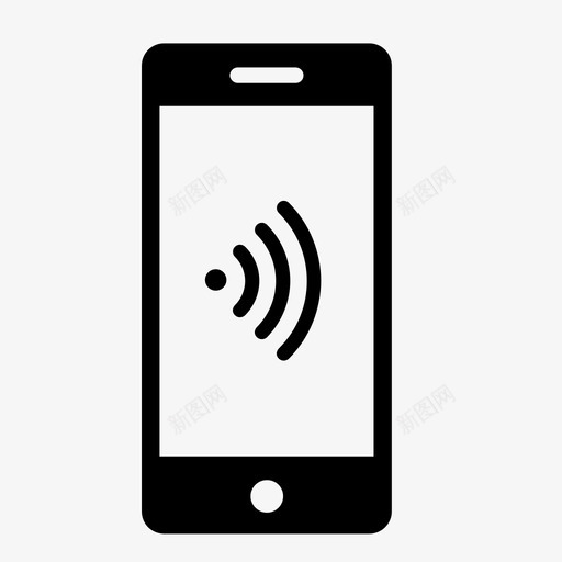电话连接互联网网络图标svg_新图网 https://ixintu.com wifi 互联网 电话连接 网络