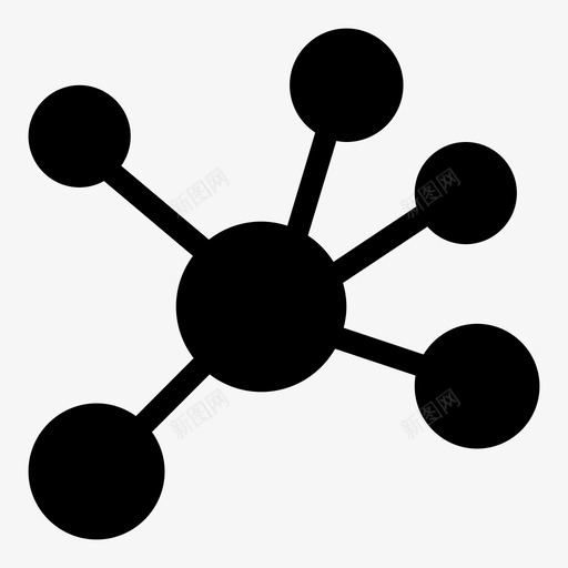 网络共享社交图标svg_新图网 https://ixintu.com 共享 商务 社交 网络
