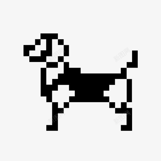 狗动物小猎犬图标svg_新图网 https://ixintu.com 像素狗 动物 宠物 小猎犬 点 狗