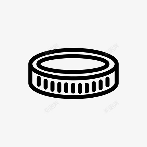 硬币分币金融图标svg_新图网 https://ixintu.com 分币 收入 硬币 货币 金融