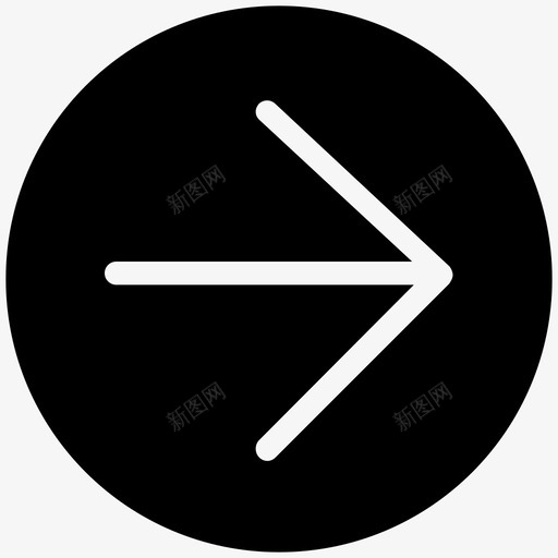 方向箭头向右移动箭头图标svg_新图网 https://ixintu.com 向右移动 方向箭头 滴滴 箭头