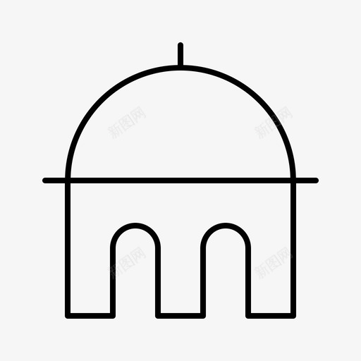 尖塔城市位置图标svg_新图网 https://ixintu.com 位置 地图 城市 城镇 尖塔