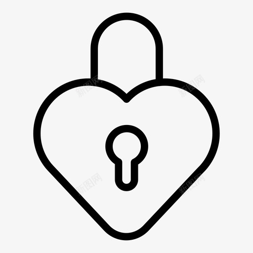 心锁爱安全图标svg_新图网 https://ixintu.com 安全 心锁 情人节 情人节大纲 爱