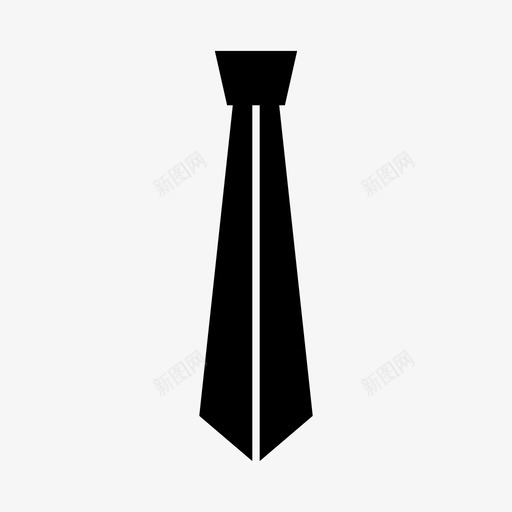 领带商务商人图标svg_新图网 https://ixintu.com 商人 商务 服装 衣服和配件 领带