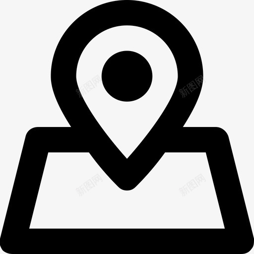 地图图钉gps定位销图标svg_新图网 https://ixintu.com gps 地图图钉 定位指针 定位销 导航 线路要素图标集