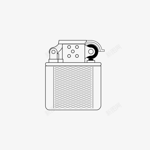 打火机火烟图标svg_新图网 https://ixintu.com zippo 打火机 火 烟