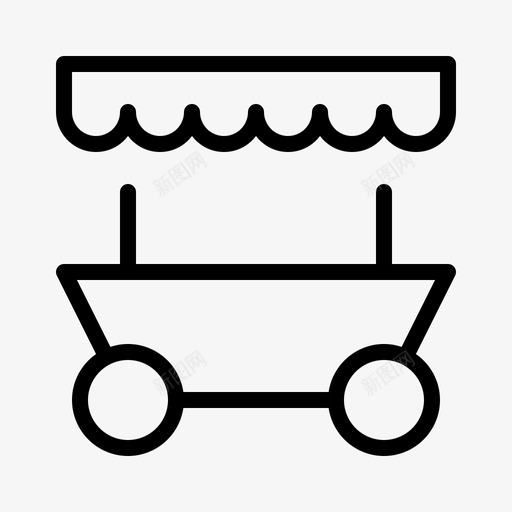 食品摊城市位置图标svg_新图网 https://ixintu.com 位置 地图 城市 城镇 食品摊