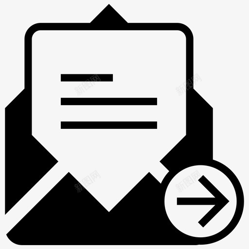 已发送电子邮件支票文件图标svg_新图网 https://ixintu.com 发送 已发送电子邮件 支票 文件 邮箱