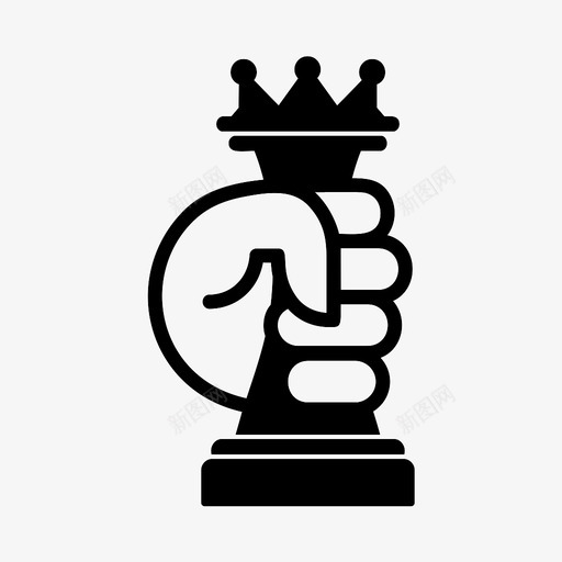 皇后象棋升级图标svg_新图网 https://ixintu.com 升级 皇后 获胜 象棋 象棋数字