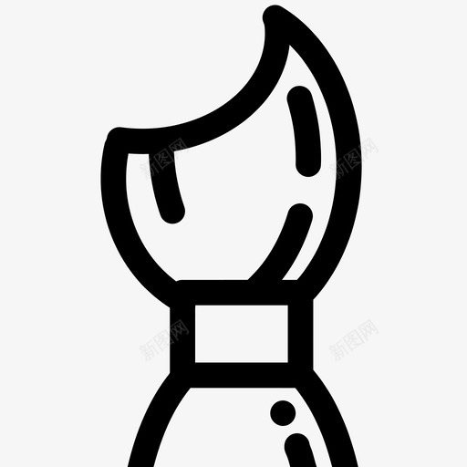 采购产品毛笔艺术画笔图标svg_新图网 https://ixintu.com 工具 水彩画 画笔 绘画 艺术 采购产品毛笔 钢笔和画笔