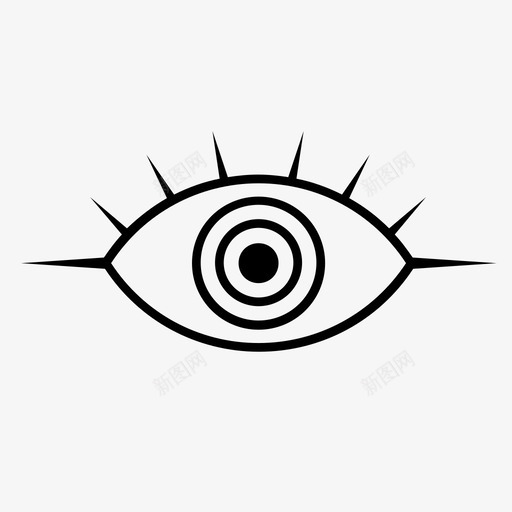 眼睛眨眼睫毛图标svg_新图网 https://ixintu.com 打开 眨眼 眼睛 睫毛 虹膜