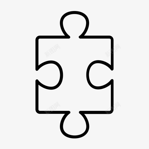 拼图令人费解图标svg_新图网 https://ixintu.com 令人费解 拼图