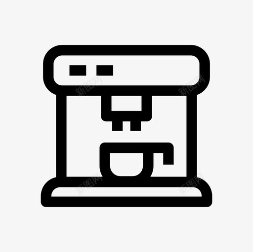 浓缩咖啡机酿造咖啡图标svg_新图网 https://ixintu.com espresso 咖啡 咖啡机 咖啡轮廓图标集 咖啡酿造 浓缩咖啡机 酿造