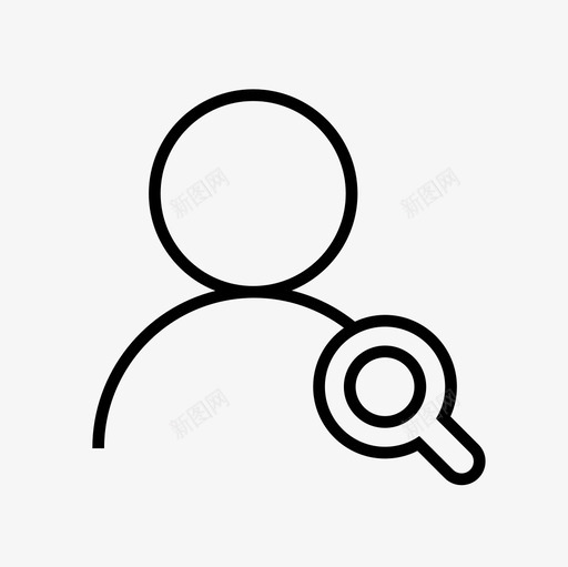 用户查找帐户搜索查找朋友图标svg_新图网 https://ixintu.com 帐户搜索 查找朋友 查找用户 用户搜索 用户查找 用户细线图标集