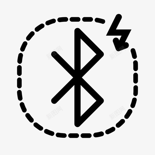 蓝牙充电数据设备图标svg_新图网 https://ixintu.com 数据 无线 蓝牙充电 设备