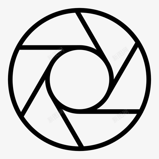 快门光圈镜头图标svg_新图网 https://ixintu.com 光圈 变焦 快门 摄影轮廓 照片 镜头