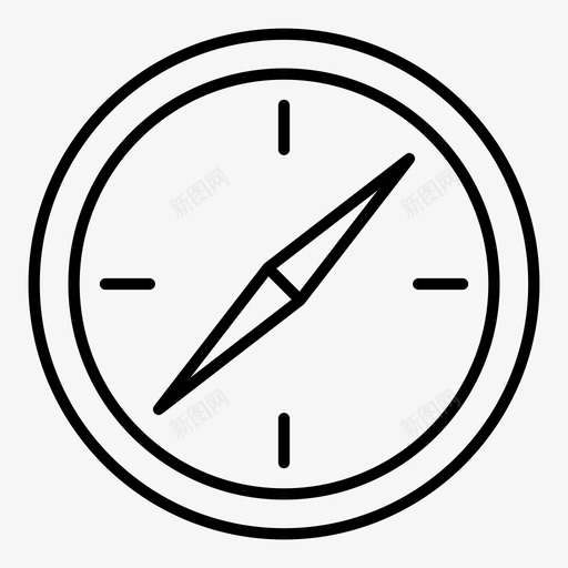 罗盘野营倾斜罗盘图标svg_新图网 https://ixintu.com 倾斜罗盘 方向 磁罗盘 罗盘 野营