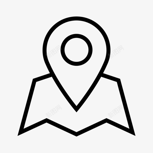 地图方向定位图标svg_新图网 https://ixintu.com 地图 定位 方向 街道地图