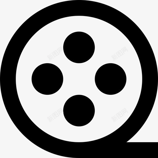 摄影机卷盘胶片卷胶片带图标svg_新图网 https://ixintu.com 图像卷 摄影机卷盘 电影卷盘 线要素集图标2 胶片卷 胶片带