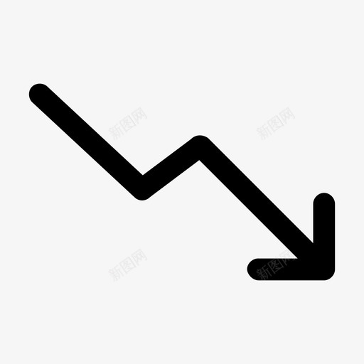 下降趋势增加收入增加销售额图标svg_新图网 https://ixintu.com 下降趋势 增加业务 增加收入 增加销售额
