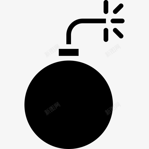 炸弹爆炸烟火图标svg_新图网 https://ixintu.com 法律和正义 炸弹 烟火 爆炸