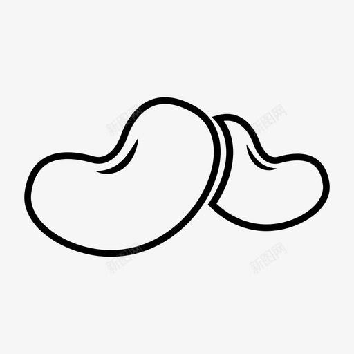 豆类食品种子图标svg_新图网 https://ixintu.com 大豆 种子 豆类 食品