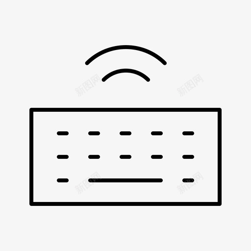 无线键盘消费电子产品设备图标svg_新图网 https://ixintu.com 无线键盘 消费电子产品 电子设备 硬件 设备