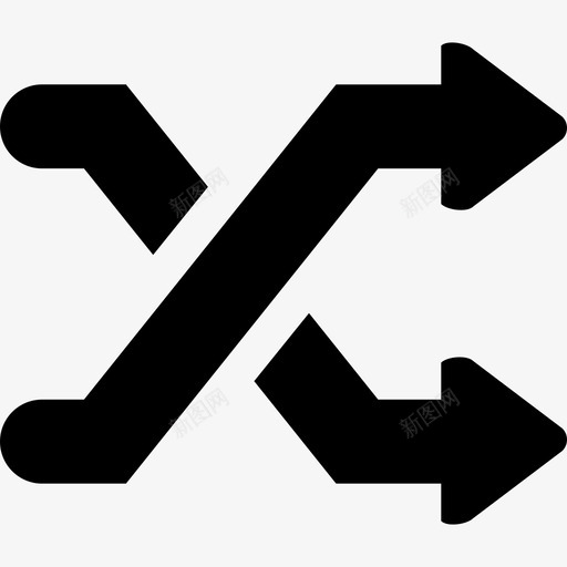 混洗两个箭头符号大杯子实心填充图标svg_新图网 https://ixintu.com 填充 大杯子实心 混洗两个箭头符号