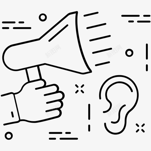 扩音器广告讲话图标svg_新图网 https://ixintu.com 广告 扩音器 杂项图标1 讲话