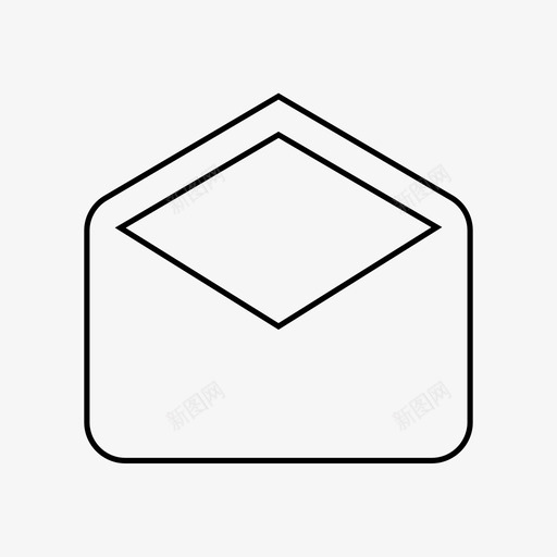草稿信封信件图标svg_新图网 https://ixintu.com 信件 信封 公开信 材料行 草稿 邮件