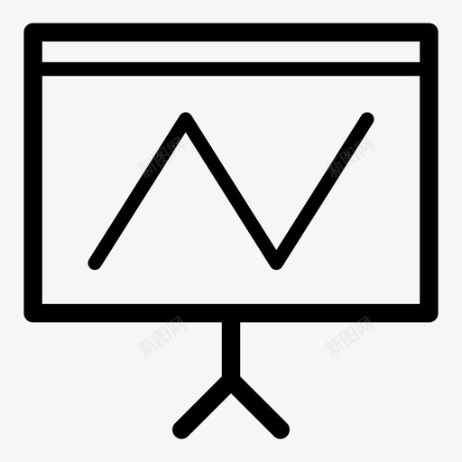 图表展示线图市场分析图标svg_新图网 https://ixintu.com 图表展示 市场分析 幻灯片 演示 演讲台 线图