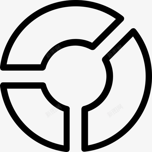 饼图圆形图图表图标svg_新图网 https://ixintu.com 业务图标 图表 圆形图 统计 饼图