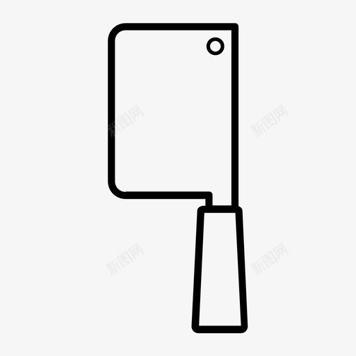 采购产品切肉刀厨房用具肉刀图标svg_新图网 https://ixintu.com 厨房工具 厨房用具 肉刀 采购产品切肉刀