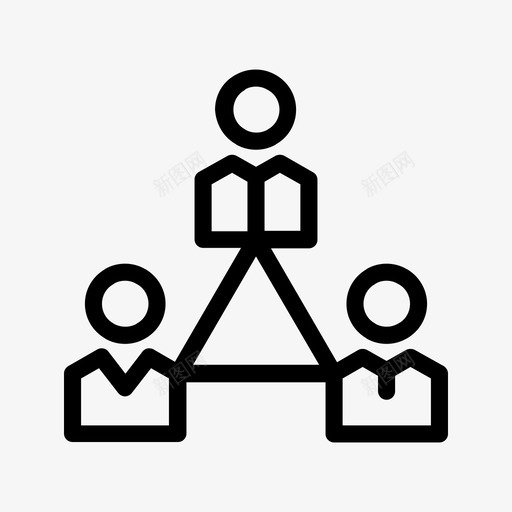 公司组织互动网络图标svg_新图网 https://ixintu.com 互动 公司组织 结构 网络