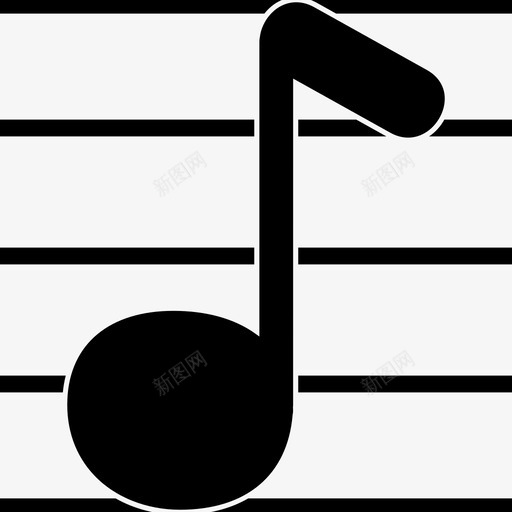 音符旋律音乐图标svg_新图网 https://ixintu.com 旋律 演奏 音乐 音符