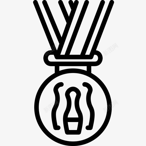 奖牌保龄球运动图标svg_新图网 https://ixintu.com 保龄球 冠军 奖牌 美味的体育奖牌 运动