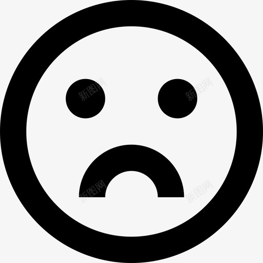 悲伤表情感觉图标svg_新图网 https://ixintu.com 一套线要素图标 悲伤 悲伤的笑脸 悲伤的脸 感觉 表情