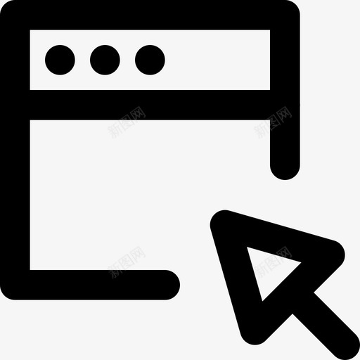 单击窗口通信交互图标svg_新图网 https://ixintu.com smashicons交互md大纲 交互 单击窗口 界面 通信