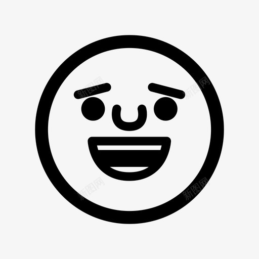 开心的脸高兴的开心的图标svg_新图网 https://ixintu.com 开心的 开心的脸 笑脸 高兴的