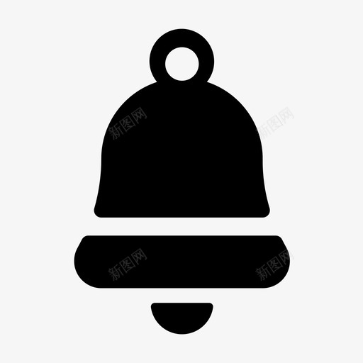 通知铃手铃图标svg_新图网 https://ixintu.com 手铃 通知 铃