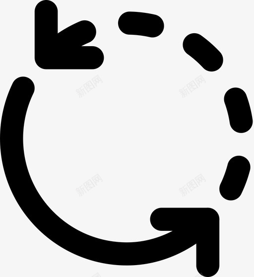 半旋转箭头方向图标svg_新图网 https://ixintu.com 半旋转 方向 箭头 箭头md轮廓
