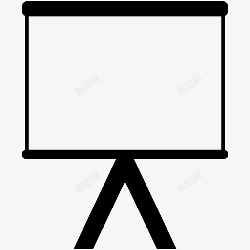 黑板商务书桌图标svg_新图网 https://ixintu.com 书桌 商务 学校 教育 黑板