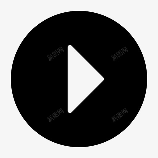 播放按钮音乐图标svg_新图网 https://ixintu.com 按钮 播放 播放列表 歌曲 移动 音乐