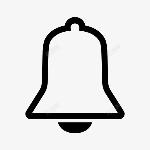 铃声警报手铃图标svg_新图网 https://ixintu.com 手铃 管理面板 警报 通知 铃声
