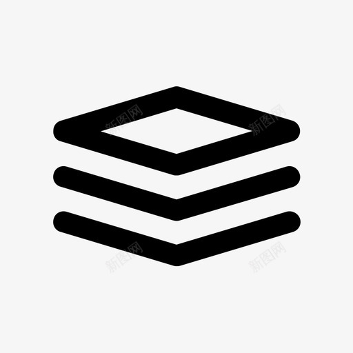 图层集合文件图标svg_新图网 https://ixintu.com 办公室 图层 堆叠 堆栈 文件 集合