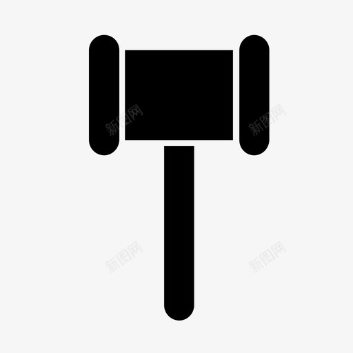 木槌拍卖法庭图标svg_新图网 https://ixintu.com 命令 拍卖 木槌 法官 法庭 法律
