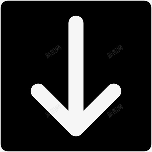 向下箭头向下方向向下楼梯图标svg_新图网 https://ixintu.com web和用户界面字体图标 向下方向 向下楼梯 向下箭头 指针