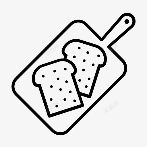 咖啡馆面包早餐图标svg_新图网 https://ixintu.com 咖啡厅 咖啡馆 早餐 面包 食物