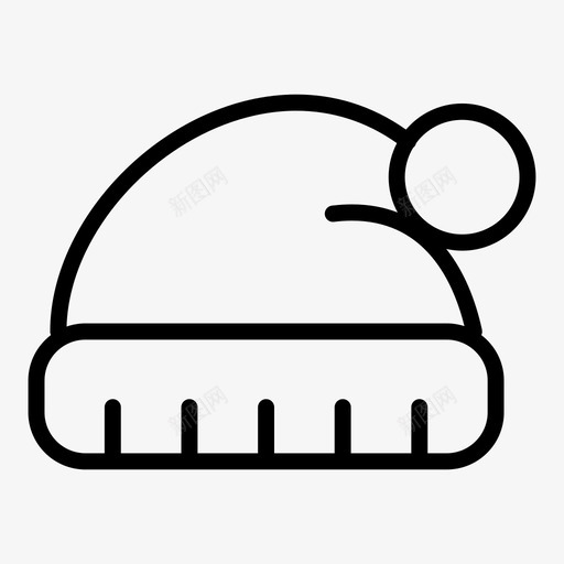 帽子小熊圣诞老人图标svg_新图网 https://ixintu.com 冬天 圣诞提纲 圣诞老人 小熊 帽子 蓬蓬